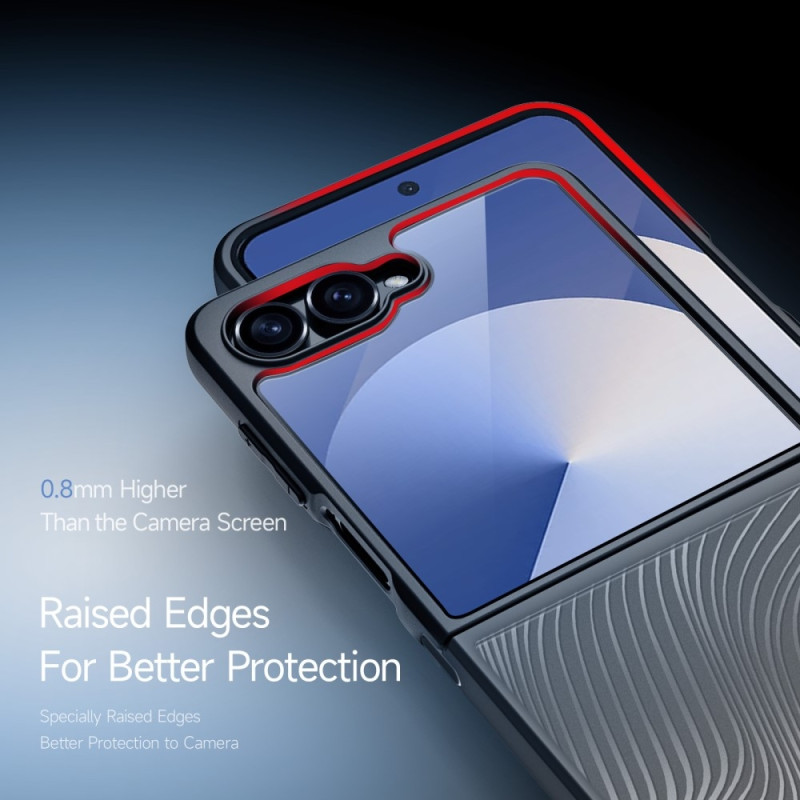 Til Samsung Galaxy Z Flip7 5G Etui DUX DUCIS Aimo-serien Telefoncover REACH-certificeret - Sort