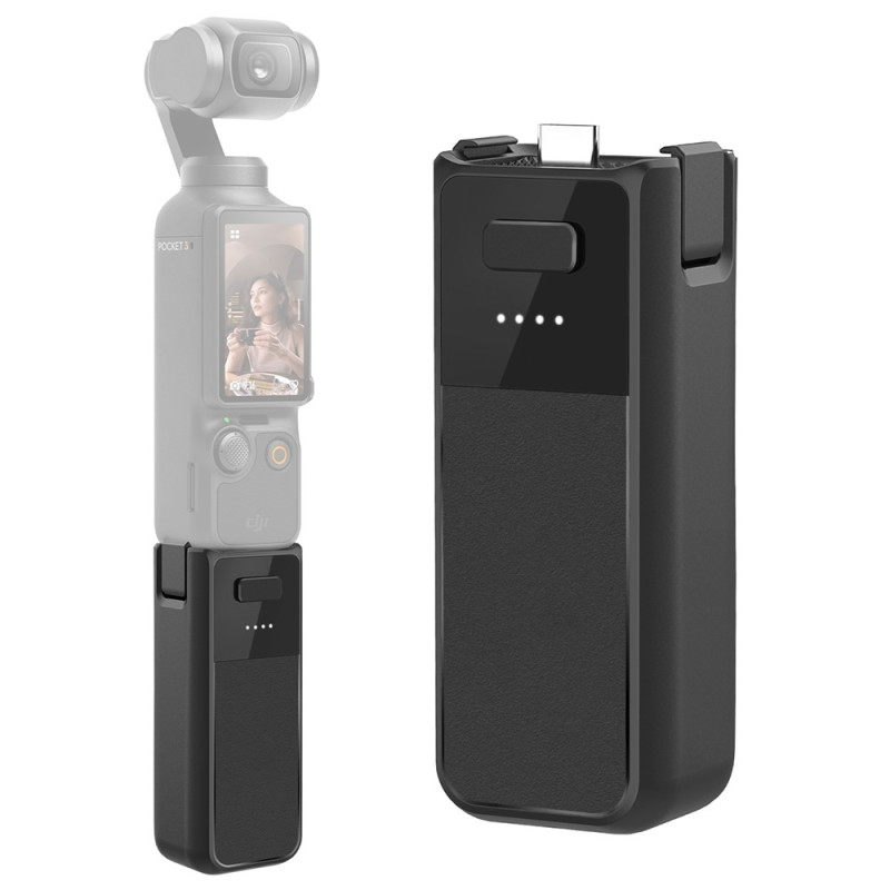 För DJI Osmo Pocket 3 handhållen kamera 2800mAh batteripaket externt greppstöd