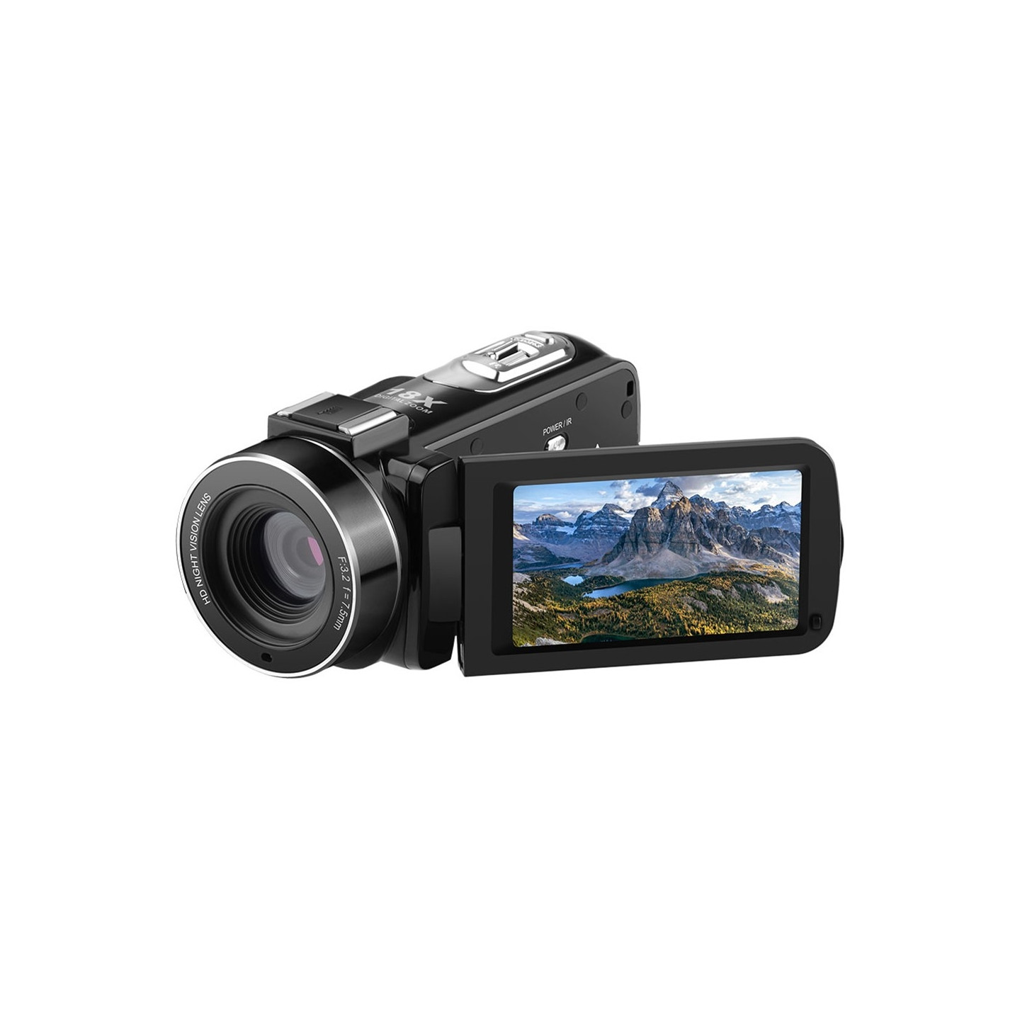 Videokamera ORDRO B320 3" IPS infrapunayönäkö 18x zoom 30MP digitaalikamera