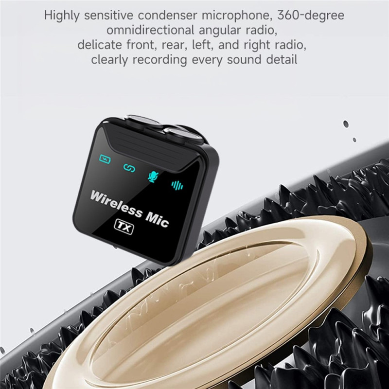 SX23 iP Microphone Lavalier Noise Cancelling Wireless 2 Microphones + 1 Receiver