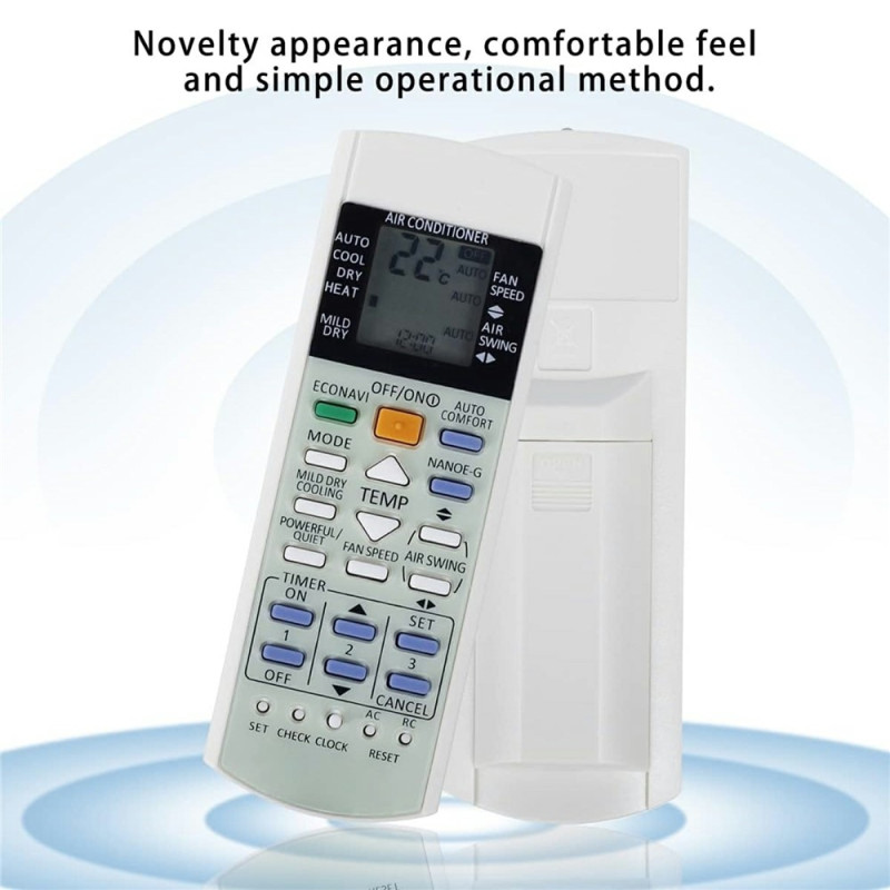 Erstatning fjernkontroll for A75C3706 Panasonic Air Conditioner