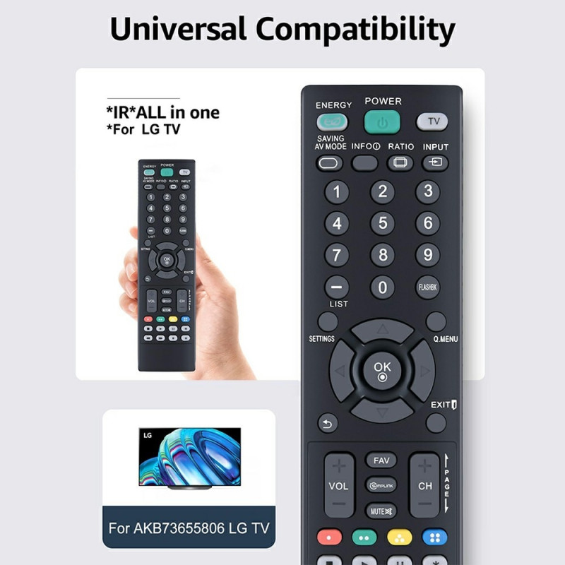 TV remote control Replacement for AKB73655806 For LG TV