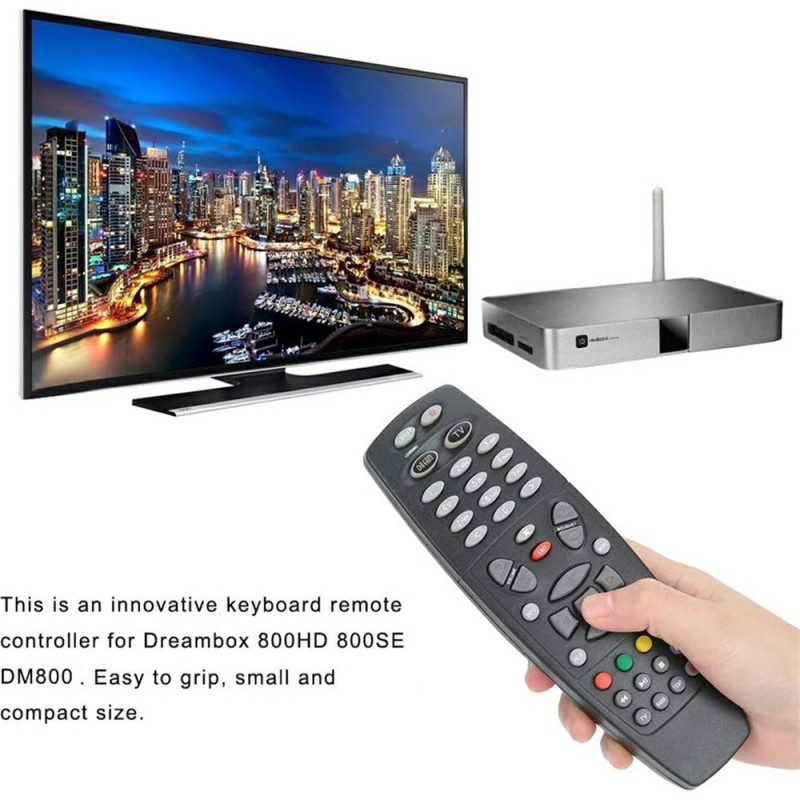 Erstatning fjernkontroll for Dreambox DM800 / DM800HD / DM800SE Set Top Box