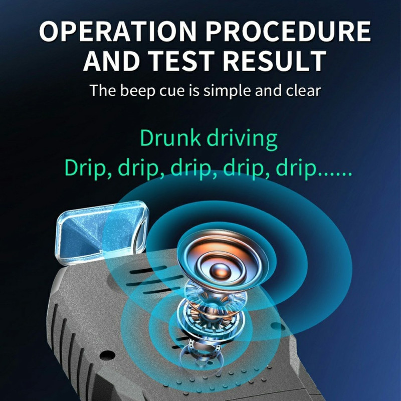 Breathalyzer High Precision Alcohol Tester Digital Breathalyzer with Voice Message