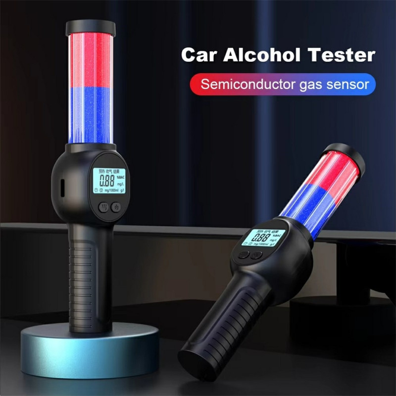 MR701 Alkoholtester Digital alkometer Høypresisjonsdetektor med lyd og lys