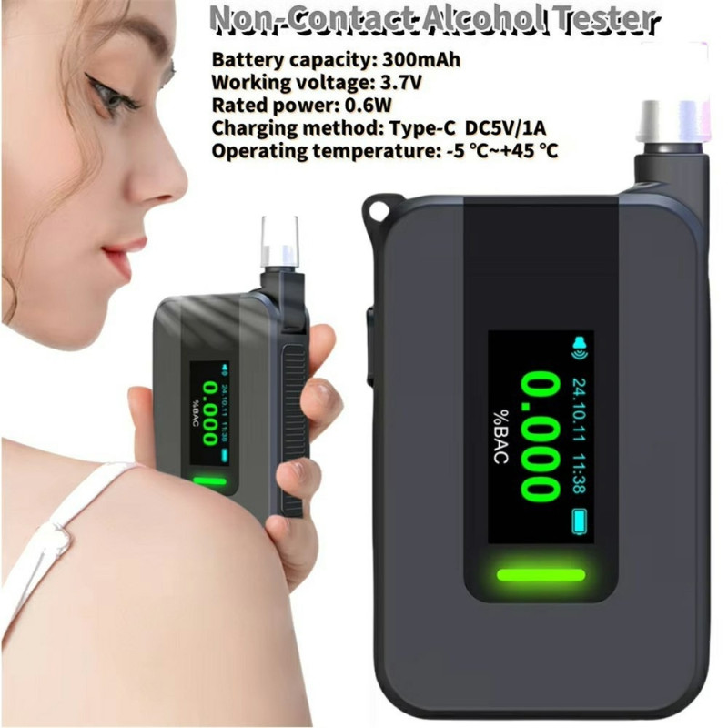 Alcohol Meter High Precision Alcohol Tester Voice Message Breathalyzer