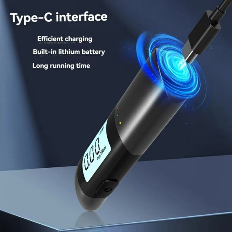 MR702 Alkoholmåler med høy presisjon, LCD-skjerm, digital alkoholmåler med stemmesending