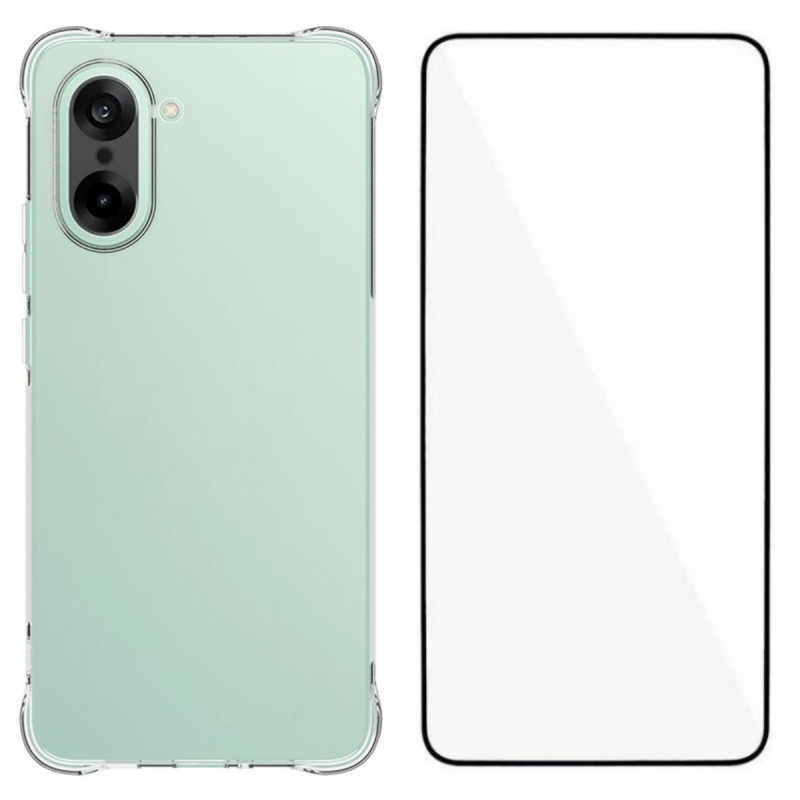 OnePlus Nord CE5 5G Kuori TPU-puhelimen suojakuori karkaistulla lasisuojalla