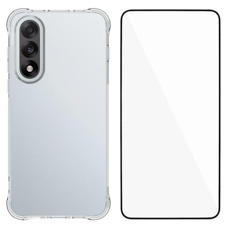 För OnePlus Nord 5 5G Fodral TPU-telefonskal med härdat glasskydd