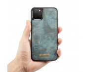 CASEME iPhone 11 Pro Retro Split läder plånboksfodral - Blå