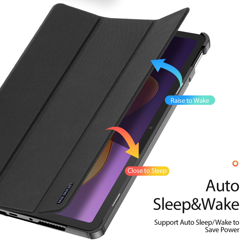 For Xiaomi Redmi Pad 2 Case DUX DUCIS Domo Series Tri-fold Stand Protective Tablet Cover - Black