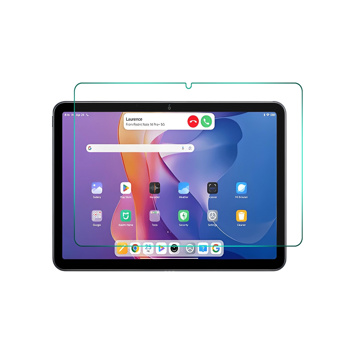 For Xiaomi Redmi Pad 2 Skjermbeskytter ENKAY 9H Høyaluminium-silikonglassfilm