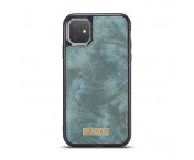 CASEME iPhone 11 Retro Split läder plånboksfodral - Blå
