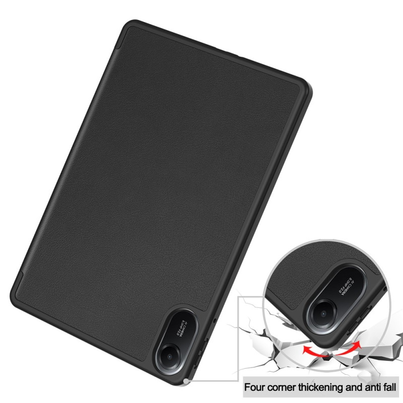 For Xiaomi Redmi Pad 2 Stand Case Shock-Absorbent Tablet Cover with Pen Slot - Black