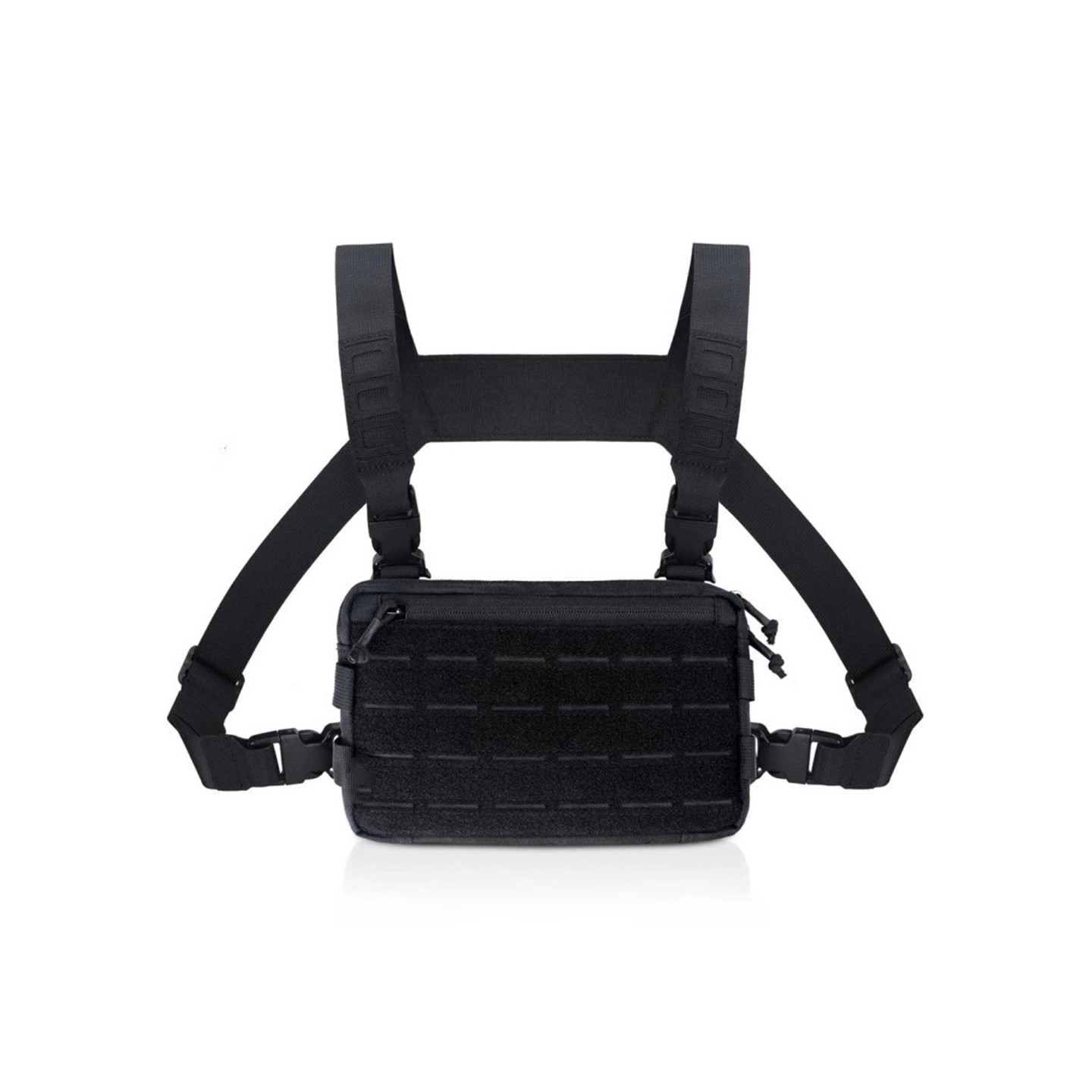 Tactical Vest Chest Bag Oxford Cloth Bag Hunting Molle Survival Bag - Black