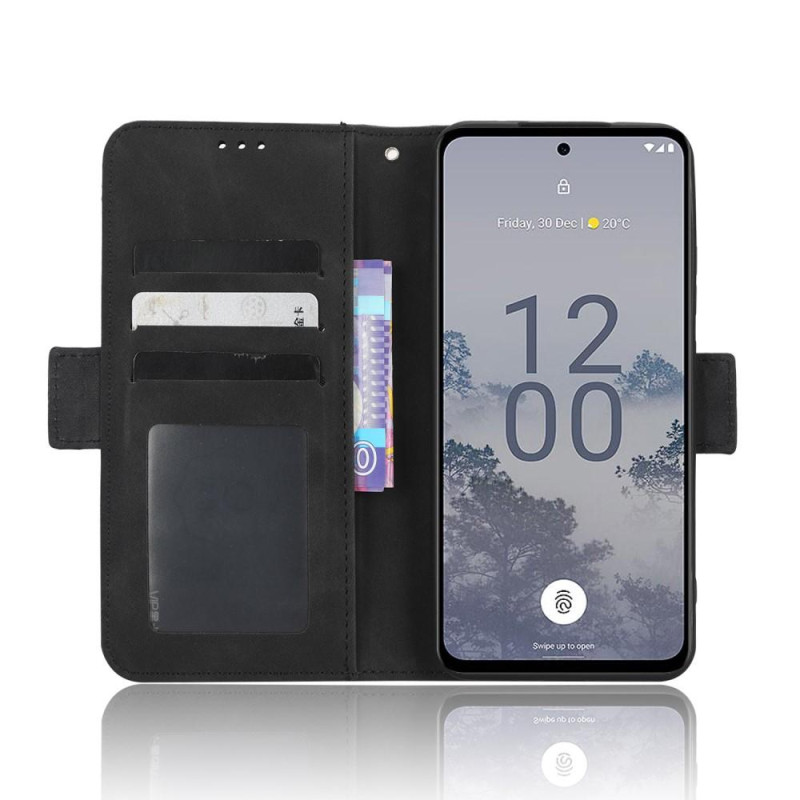 Nokia X30 5G Multiple Card Slots Phone Wallet Case - Black
