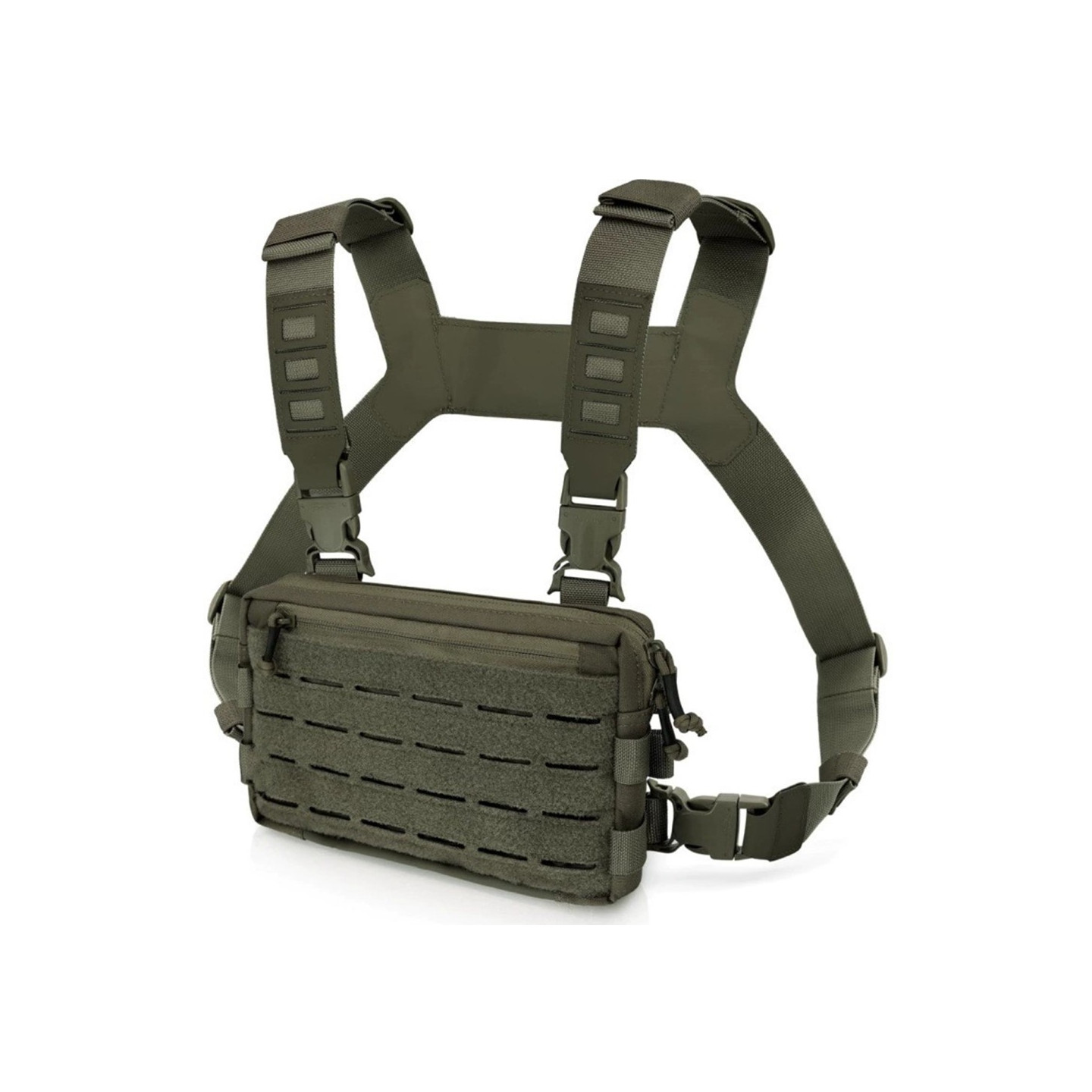 Tactical Vest Chest Bag Oxford Cloth Bag Hunting Molle Survival Bag - Grass