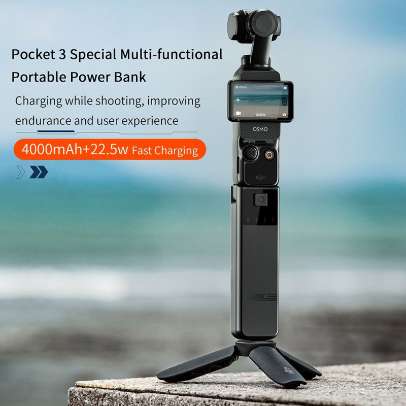 STARTRC til DJI Osmo Pocket 3 ladebatteripakke for actionkamera, powerbank