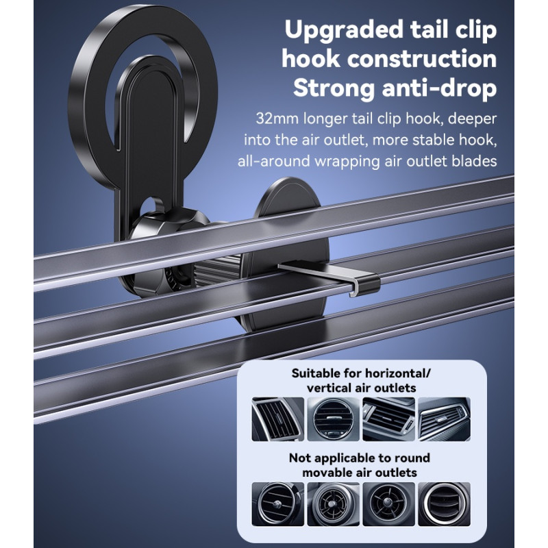 YESIDO Mobilholder Magnetisk Telefonholder Bil Kompatibel med MagSafe