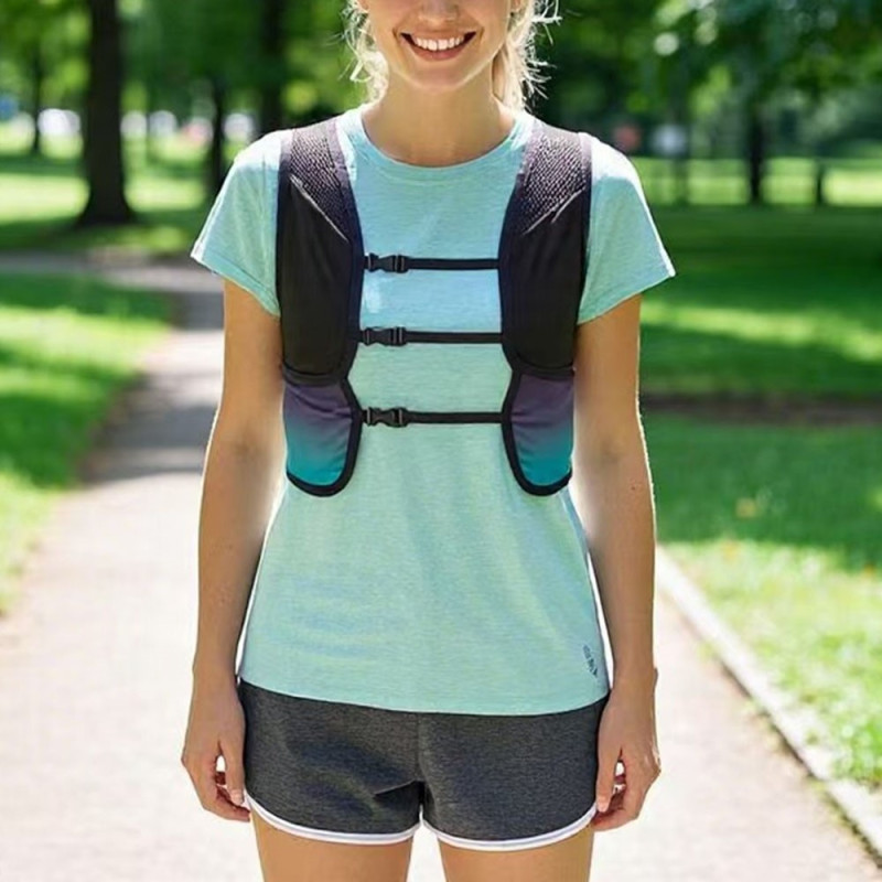 2405 Ultralight Reflective Running Vest Adjustable Hydration Backpack