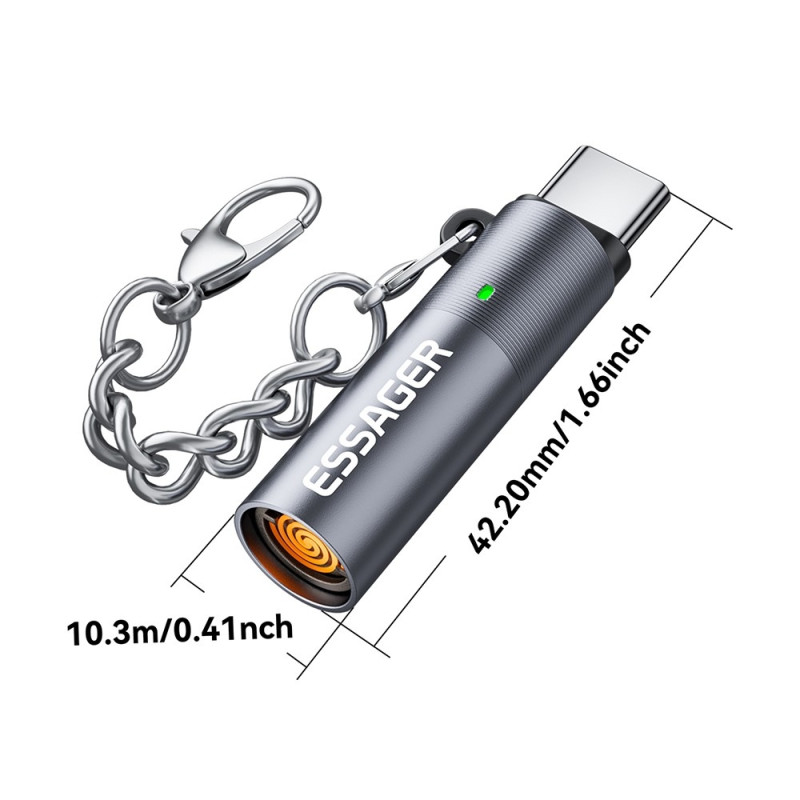 ESSAGER USB-C cigarettändare tändare automatisk avstängning
