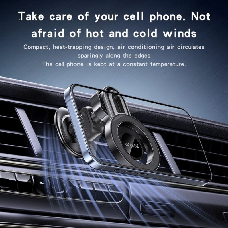 YESIDO Mobilholder Magnetisk Telefonholder Bil Kompatibel med MagSafe