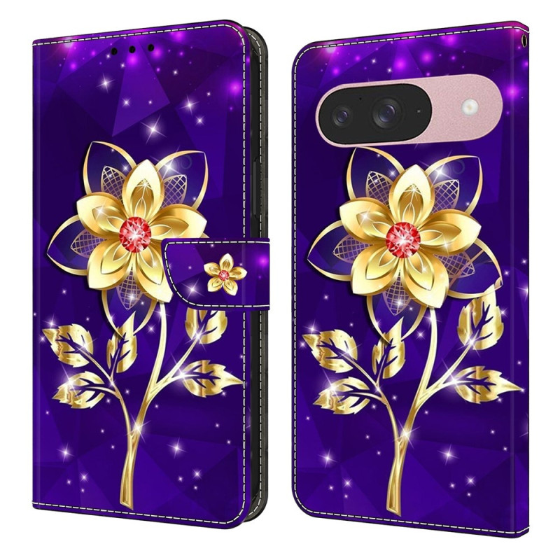 Google Pixel 10 Pro / 10 / 9 Pro / 9 Lompakkokotelo Kuvioitu PU-luomu Flip Teline Puhelinsuojus