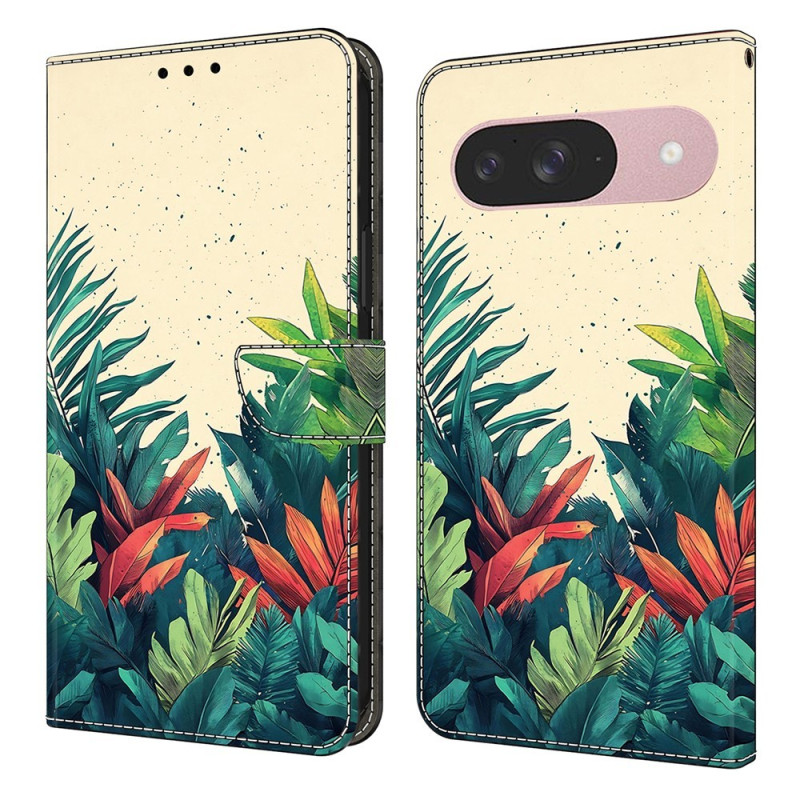 Google Pixel 10 Pro / 10 / 9 Pro / 9 Lompakkokotelo Kuvioitu PU-luomu Flip Teline Puhelinsuojus