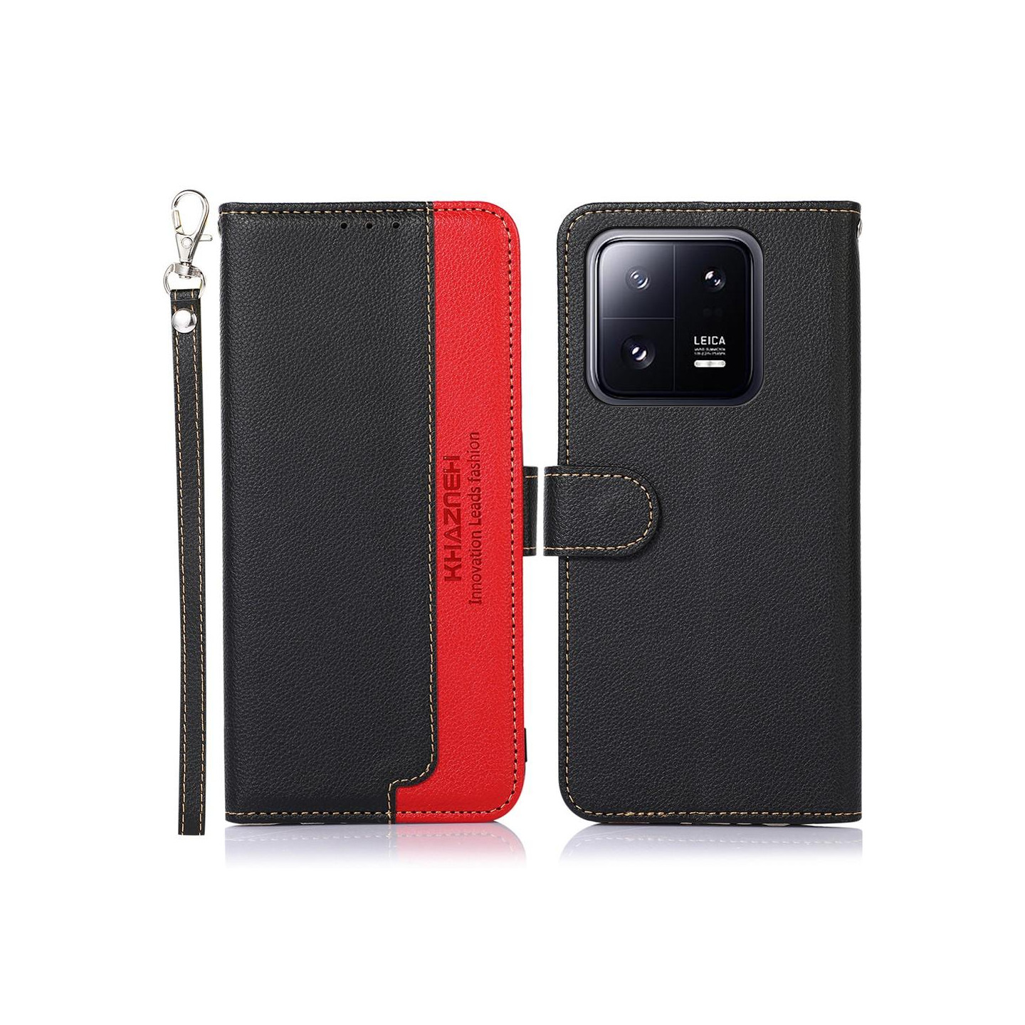 KHAZNEH Phone Cover to Xiaomi 13 Pro 5G - Black/Red