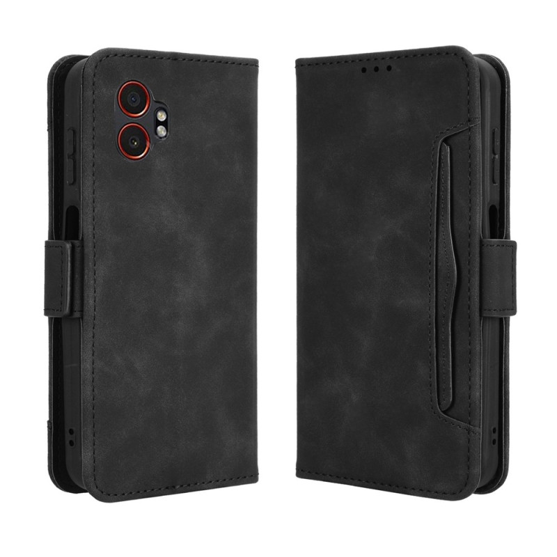 For Samsung Galaxy XCover7 Pro Etui Telefonlommebok med Flere Kortlommer - Svart