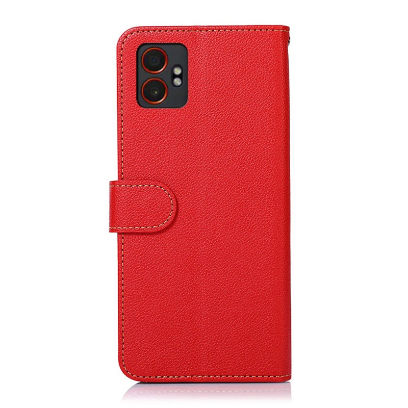 KHAZNEH Samsung Galaxy Xcover 7 Pro Plånboksfodral Röd/Svart