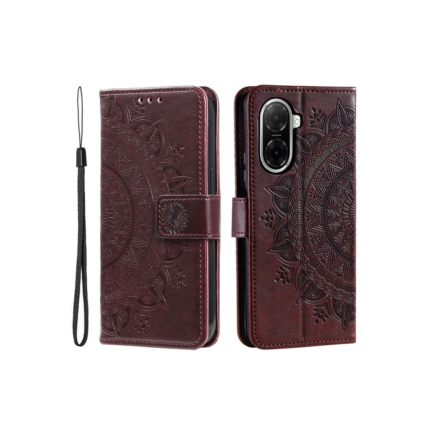 Til Xiaomi Redmi A5 4G / Poco C71 4G Stand Cover Totem Tegnebogsetui