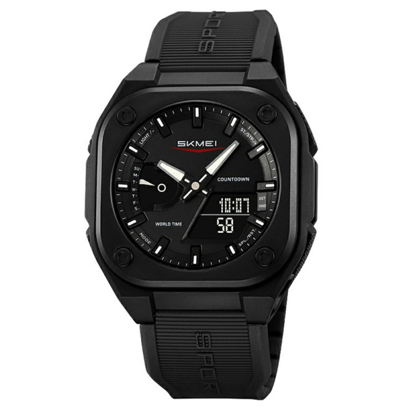 SKMEI Digital Elektronisk Armbåndsur 50M Vandtæt - Sort