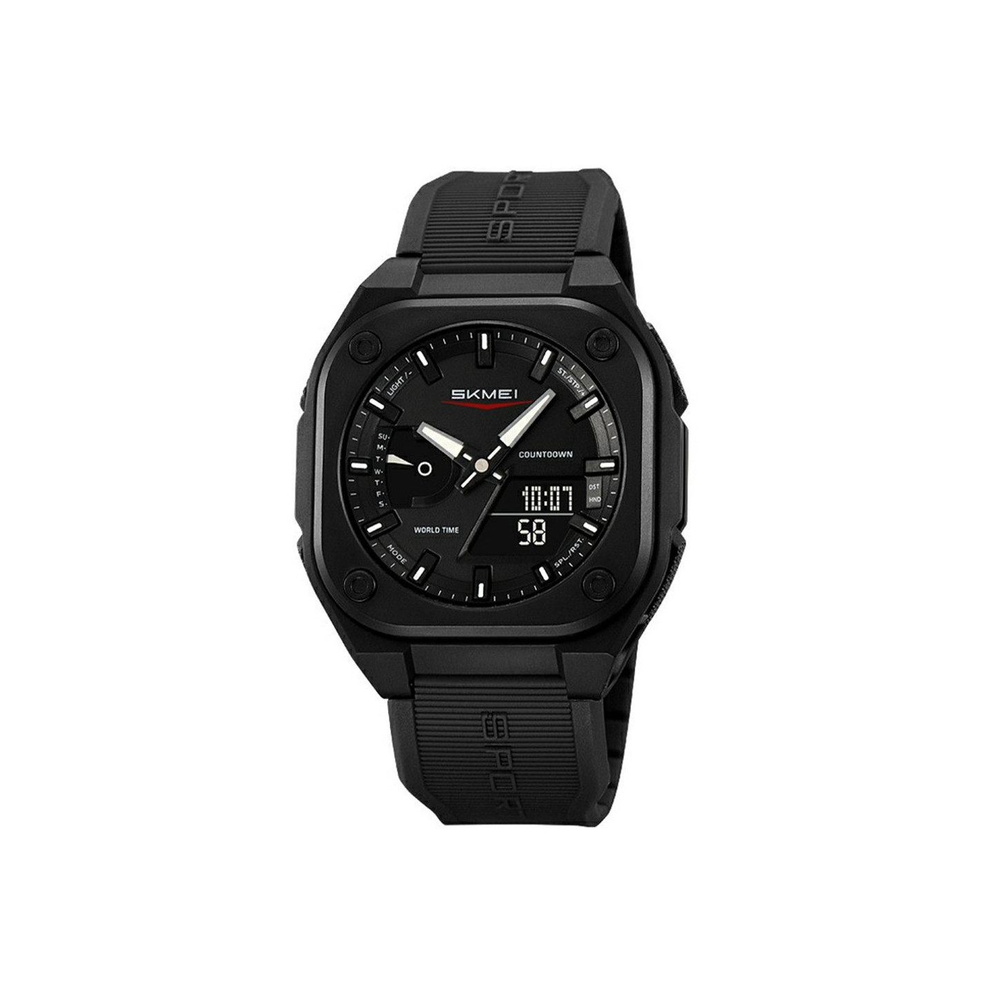 SKMEI Digital Electronic Wristwatch Watch 50M Waterproof - Black