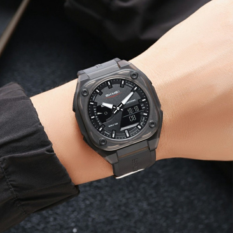 SKMEI Digital Electronic Wristwatch Watch 50M Waterproof - Black