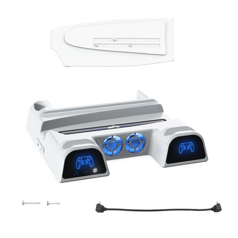 For Sony PS5 Slim PS5 Pro Cooling Stand Charging Station Storage Stand
