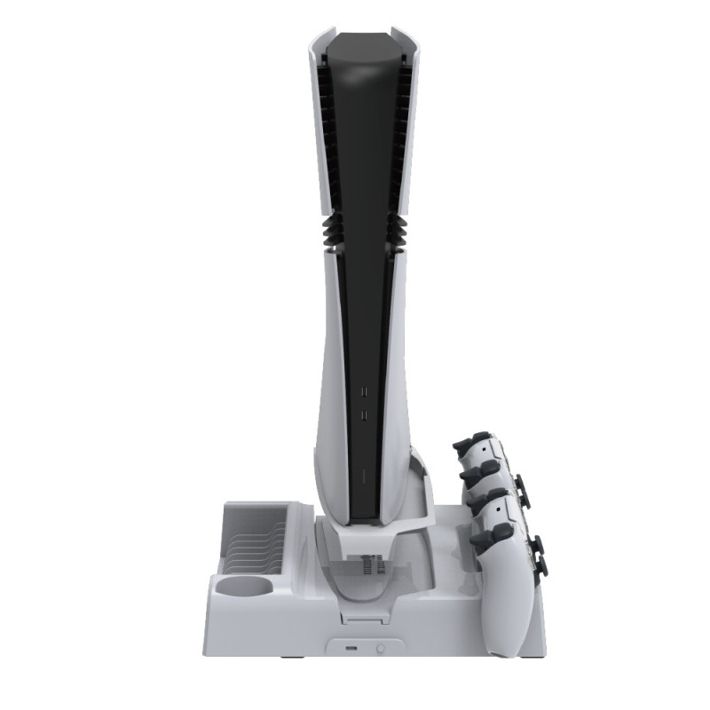 For Sony PS5 Slim PS5 Pro Kjølestativ Ladestasjon Oppbevaringsstativ