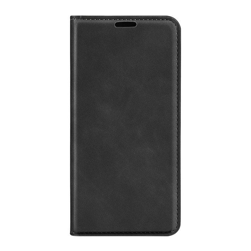 For Honor Magic7 Pro 5G Case Skin-Touch Wallet Phone Cover - Black