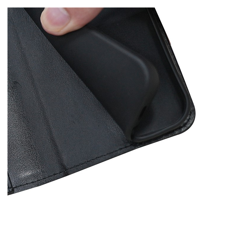 För Honor Magic7 Pro 5G Fodral Ställ Korthållare Plånboksfodral - Svart