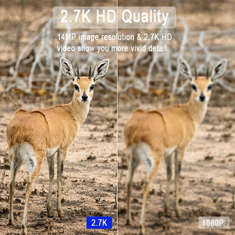 Overvåk dyreliv ville dyr jaktkamera 4G fjernovervåking trådløst stikamera
