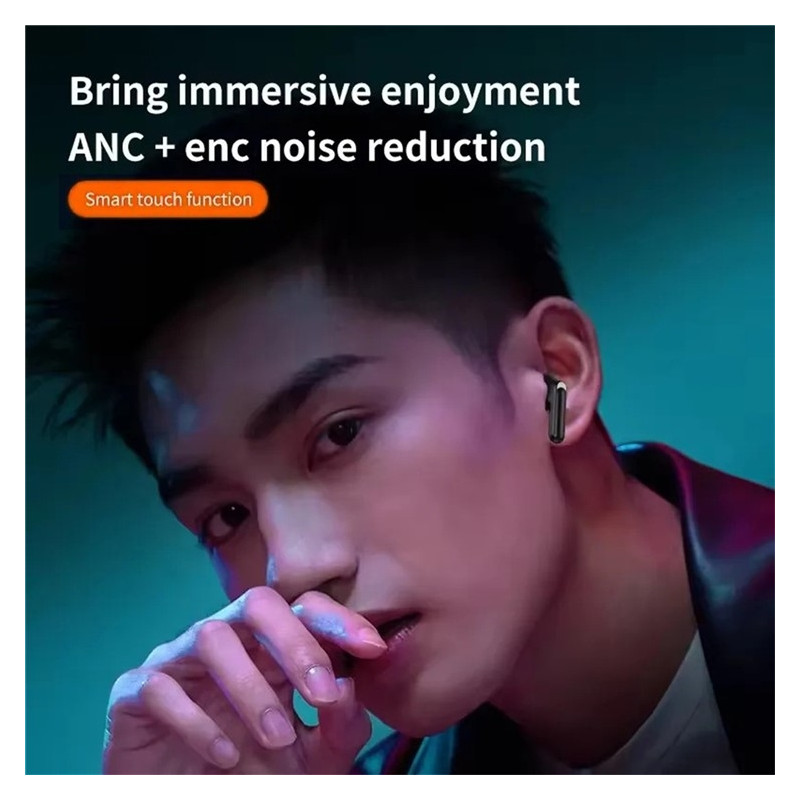 Trådløse Hovedtelefoner Semi In-Ear Støjreducerende HiFi Stereolyd Bluetooth - Sort