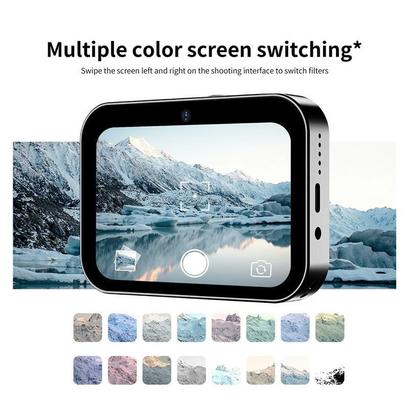 3-lins CCD-kamera 4K digital videokamera pekskärm inklusive 128 GB minneskort