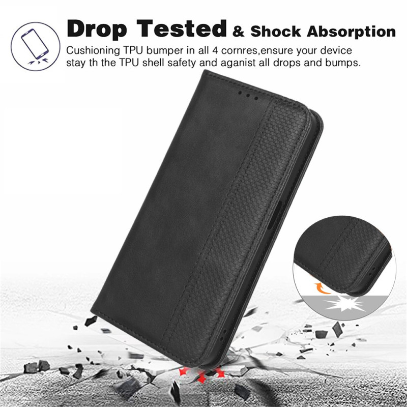 For Motorola Edge 60 5G / 60 Fusion 5G Stand Phone Case Full Protection Wallet Cover - Black