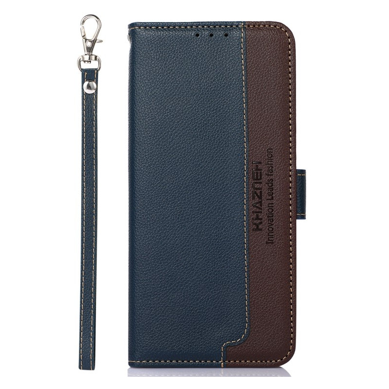 KHAZNEH Honor 400 5G Plånboksfodral Blå/Brun