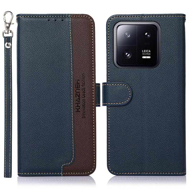 KHAZNEH Phone Cover to Xiaomi 13 Pro 5G - Blue/Brown
