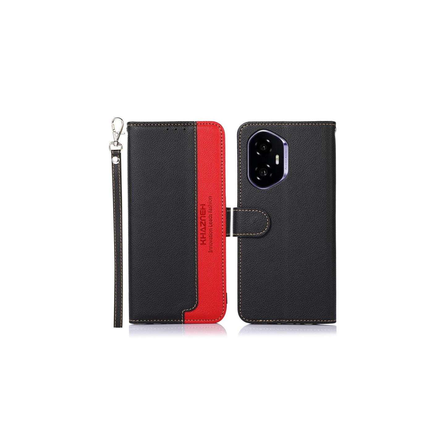 KHAZNEH Telefoncover til Honor 400 5G - Sort/Rød