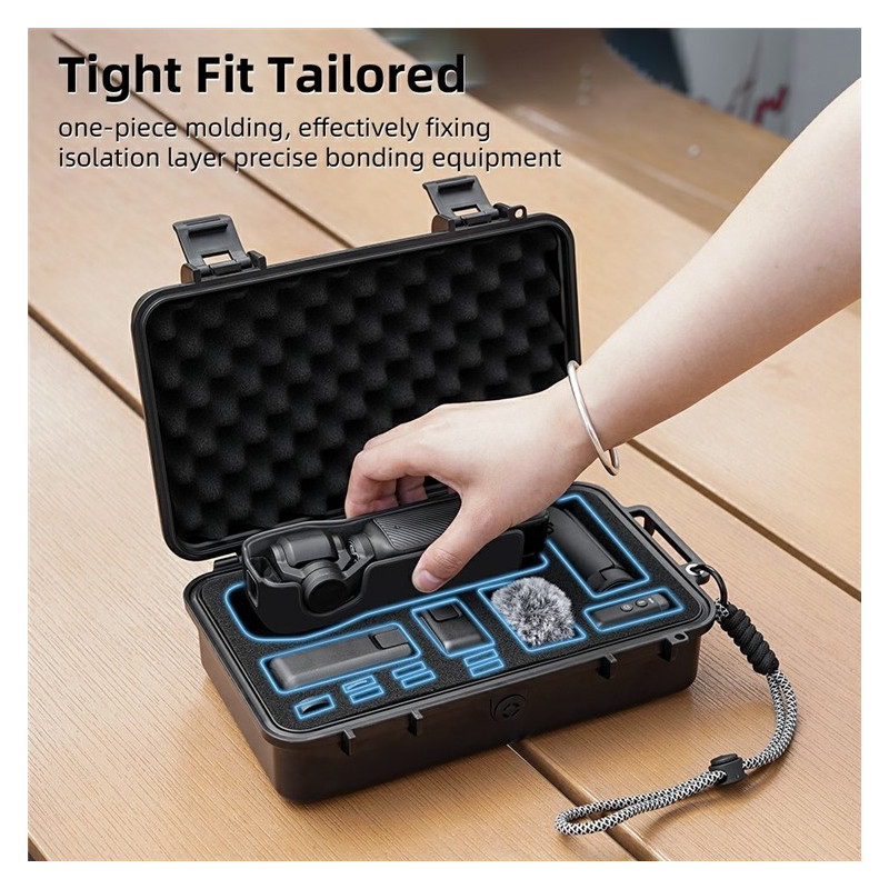 BRDRC Carrying Case for DJI Osmo Pocket 3 Portable Waterproof Hard Storage Bag
