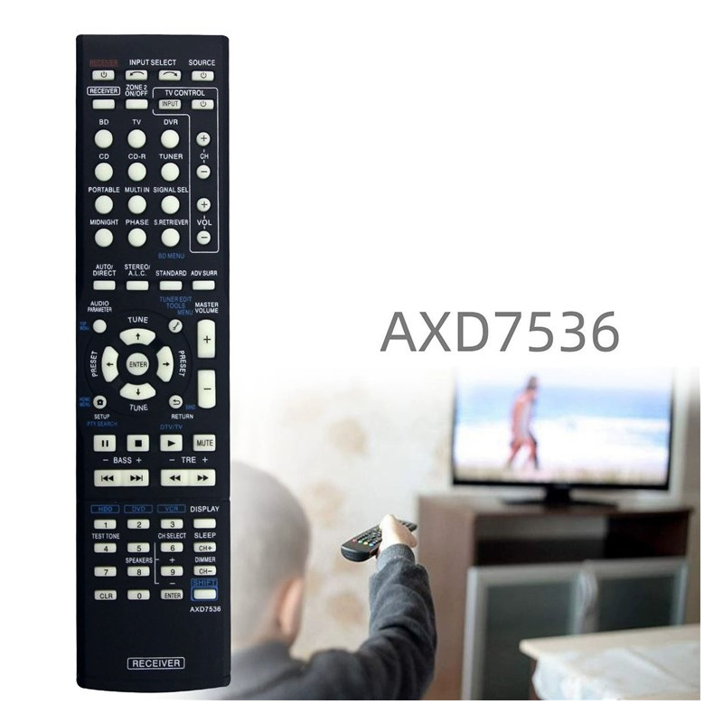 Fjernkontroll Utskiftning for AXD7536 for Pioneer AV-receiver Stereo System