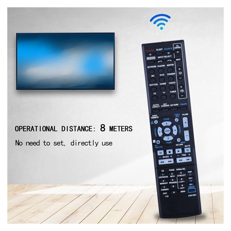 Fjernkontroll Utskiftning for AXD7661 for Pioneer AV-receiver Stereo System