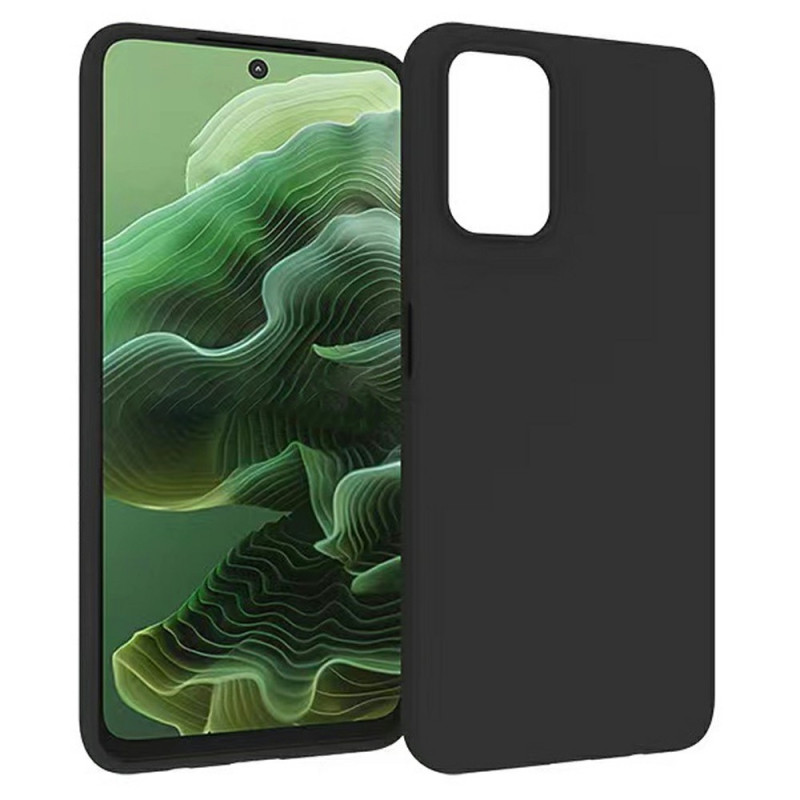For Motorola Moto G35 5G Deksel Myk Matt Bakside TPU Svart Telefondeksel,